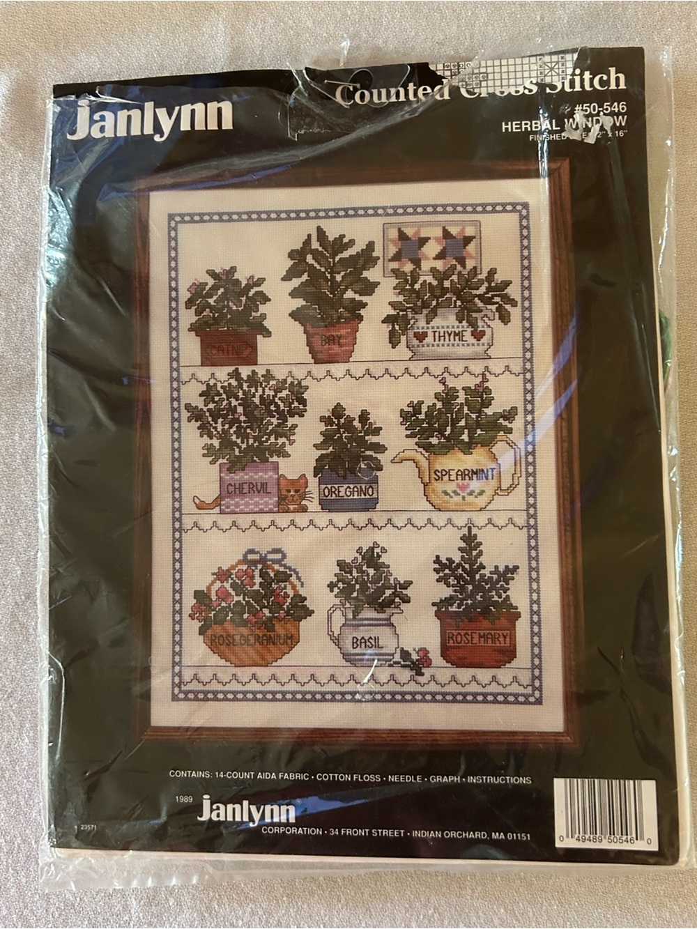 Janlynn HERBAL WINDOW Counted Cross Stitch Kit #50-546